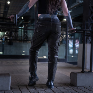 Havok Stretch Jeans - Black with Black Wax