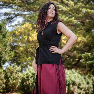 Women's Sleeveless Renaissance Tunic - Black 2025 Edition