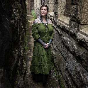 Velwin Dress - Acidmoss Green
