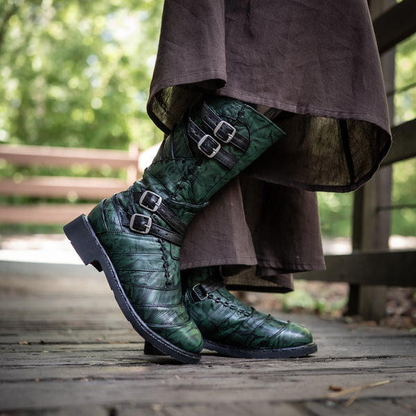 Women's Corsair Boots - Dragonseye Green and Classic Black