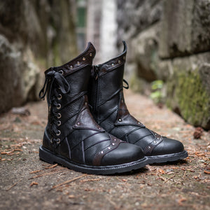 Men's Bramblewood Low Boots - Classic Black & Ironwood, Size 9.5 Wide