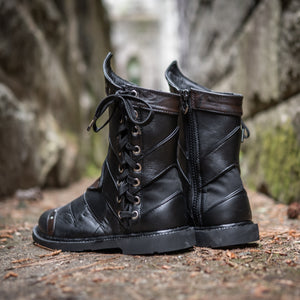 Men's Bramblewood Low Boots - Classic Black & Ironwood, Size 9.5 Wide