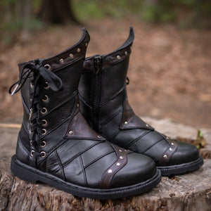 Men's Bramblewood Low Boots - Classic Black & Ironwood, Size 9.5 Wide