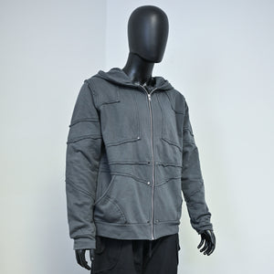 Knightwear Hoodie - Grey, Size Large
