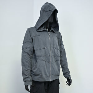 Knightwear Hoodie - Grey, Size Large