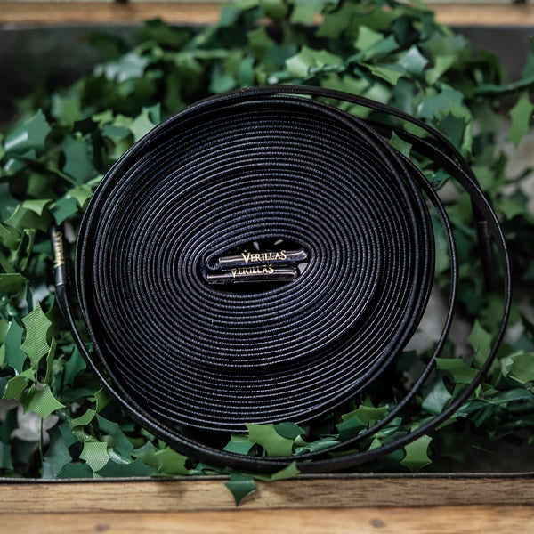 Leather Boot Laces - Classic Black