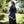 Aslaug Tunic - Navy Blue with Gold Trim