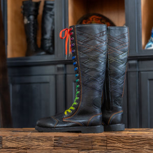 Men's Progress Leather Boots - Wide Sole - Special Order