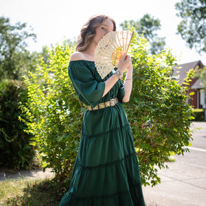 Velwin Dress - Dragonseye Green