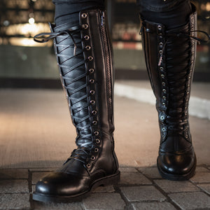Men's Ares Knee-High Boots - Classic Black