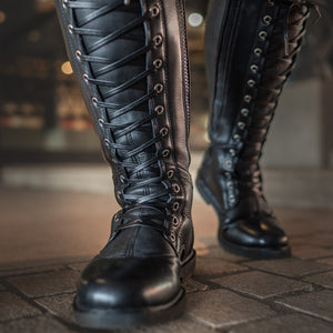 Men's Ares Knee-High Boots - Classic Black
