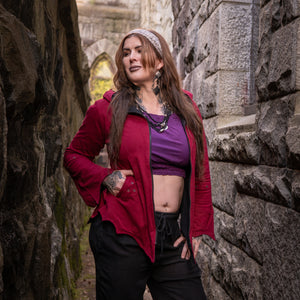 Huntress Riding Jacket - Giantsblood Burgundy
