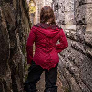Huntress Riding Jacket - Giantsblood Burgundy