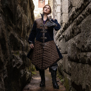 Bramblewood Battle Dress - Brown and Navy Blue