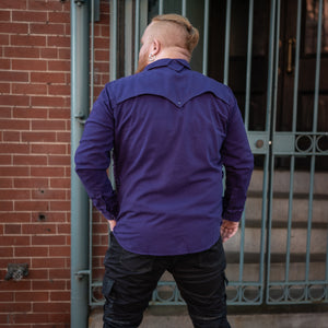 Valiant Button Up - Dark Purple