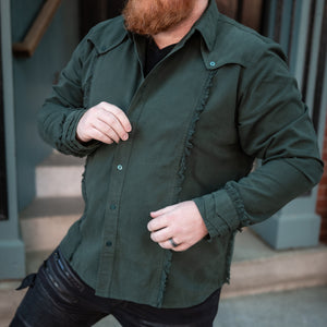 Valiant Button Up - Dark Green