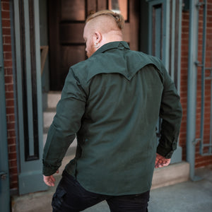 Valiant Button Up - Dark Green