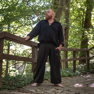 Warrior Long Pants - Stonewashed Black