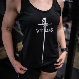 Débardeur de sport croisé dans le dos Duelist pour femme - Noir