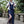 Fae Ceremonial Halter Dress - Navy Blue