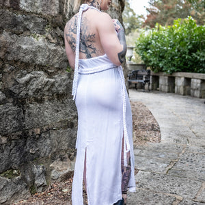 Fae Ceremonial Halter Dress - White