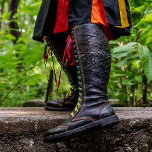 Men's Progress Leather Boots - Wide Sole - Special Order
