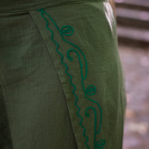 Pantalon Aethervale - Vert Œil-de-dragon