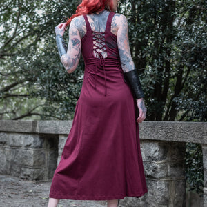 Shieldmaiden Maxi Dress - Giantsblood Burgundy