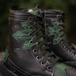 Men's Heartseeker Low Boots - Classic Black and Dragonseye Green