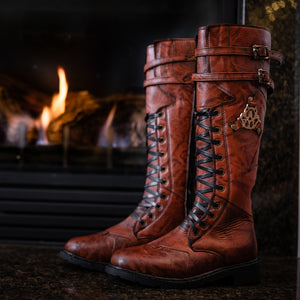 Women's Rampart Leather Boots - Emberglow