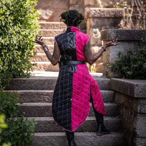 Bramblewood Long Vest - Hawt Pink