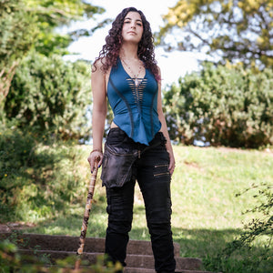 Valewind Halter Top - Slate Blue