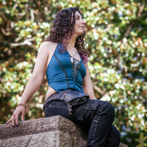 Valewind Halter Top - Slate Blue