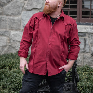 Valiant Button Up - Maroon