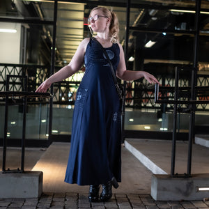 Shieldmaiden Maxi Dress - Navy Blue