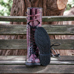 Women's Rampart Leather Boots - Unicorn Blood