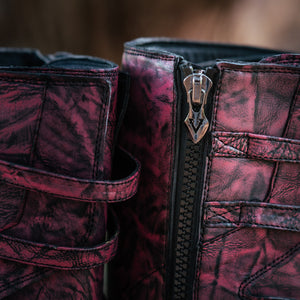 Women's Rampart Leather Boots - Unicorn Blood