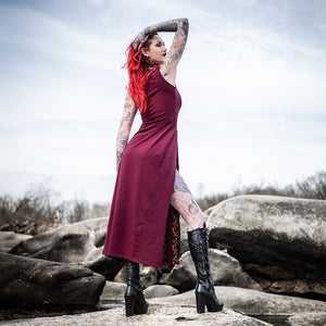 Bramblecourt Twilight Dress - Burgundy