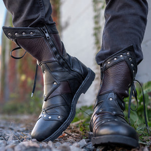 Men's Bramblewood Low Boots - Classic Black & Giantsblood, Size 9
